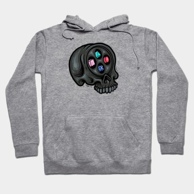 Game Controller Skull Hoodie by Stayhoom